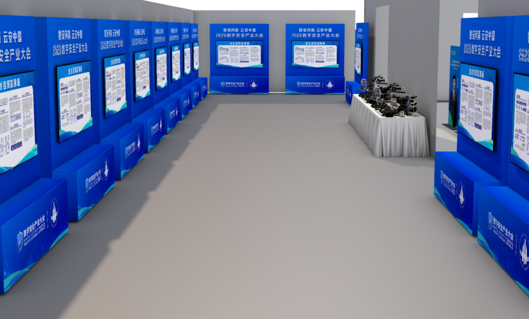 通道展区效果图